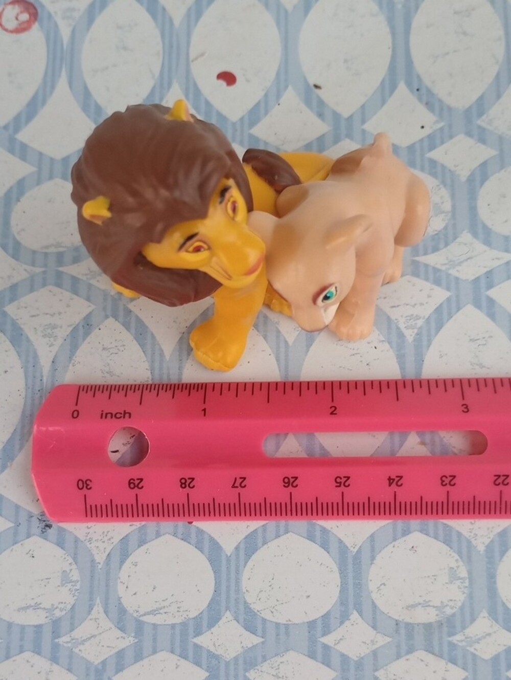 Vintage 1990s Disney The Lion King PVC Figures • Simba & Nala • Mini Collectible - Picture 6 of 7